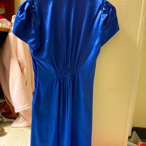 dark blue silk bcbg dress, size xs